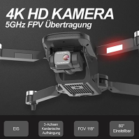 Dron s kamerou 4k, 3-osý gimbal, FPV dron s GPS, bezkartáčový motor, 60 minut letu, dlouhý dolet, 5GHz Wifi přenos, Follow Me, A